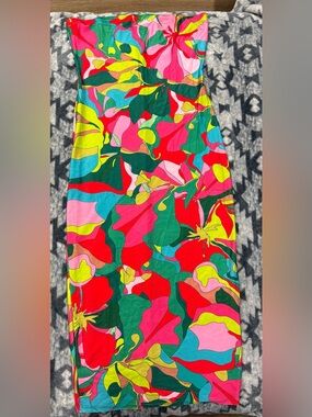 Love, Highlight Tropical Tube Dress — Bright Multicolor